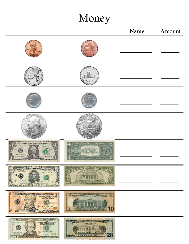 35 2Nd Grade Worksheets Free Printables Money