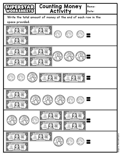 21 2Nd Grade Worksheets Free Printables Money