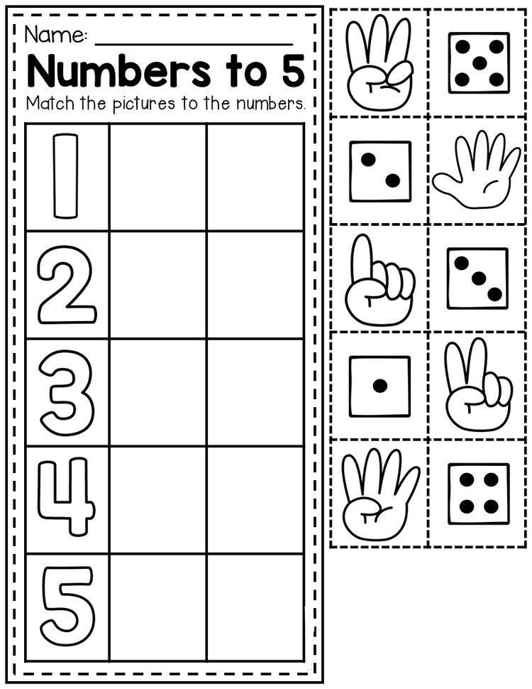 21 Learning Numbers Kindergarten Printable Worksheets