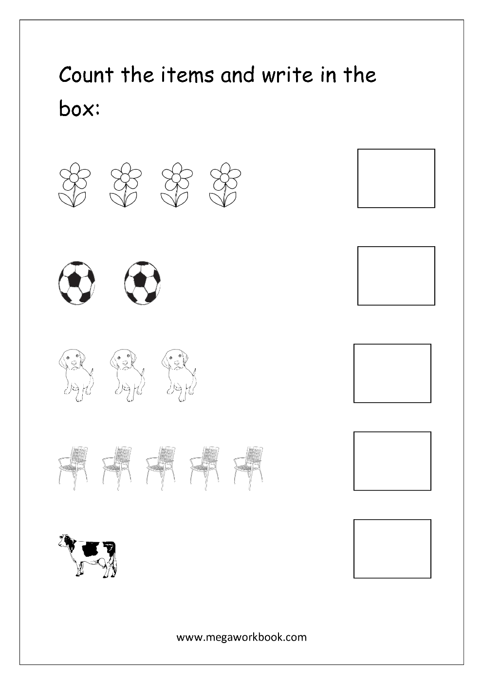 21 Preschool Math Worksheets Count And Write